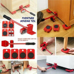 4 Pcs Iron Furniture Mover Tool Set