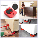 4 Pcs Iron Furniture Mover Tool Set