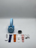 Ultra 2 Smart Watch with 4 Strips & P47 Headphones (Free Gift)