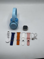 Ultra 2 Smart Watch with 4 Strips & P47 Headphones (Free Gift)