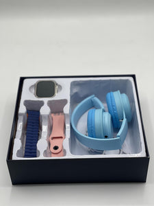 Ultra 2 Smart Watch with 4 Strips & P47 Headphones (Free Gift)
