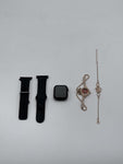 Smart Watch With 2 Strips + Analogue Watch and Bracelet for Ladies