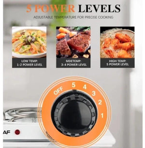 Rechargeable Electric Stove | Stainless Steel Design