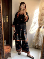 Women's Stitched Linen Embroidery Shirt and Trousers
