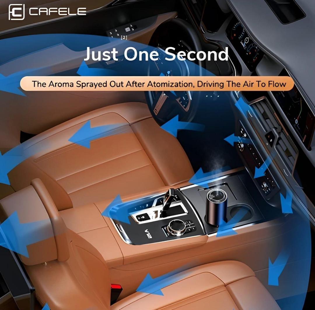 Electronic Air Purifier Auto Aroma Defuser | Air Freshener for Car