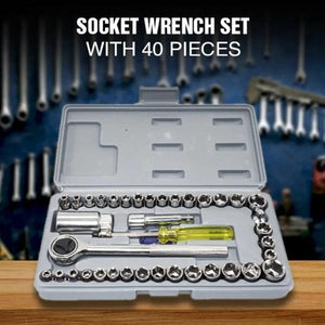 Stainless Tool Kit for Car & Bike | 40 Pcs